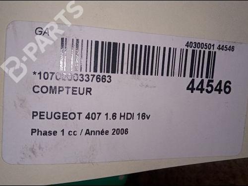 Instrument cluster PEUGEOT 407 (6D_) 1.6 HDi 110 (6D9HZC, 6D9HYC) | BP9705976C47 