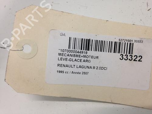 Used Rear left window mechanism RENAULT LAGUNA III (BT0/1) 2.0 dCi (BT07, BT0J, BT14, BT1A, BT1S) (131 hp) 9593551