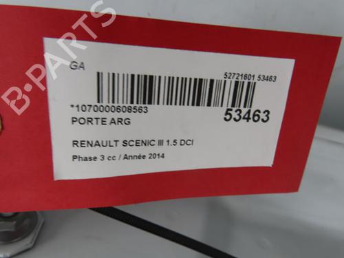 Used Left rear door RENAULT SCÉNIC III (JZ0/1_) 1.5 dCi (JZ02, JZ0R) (95 hp) 28969015