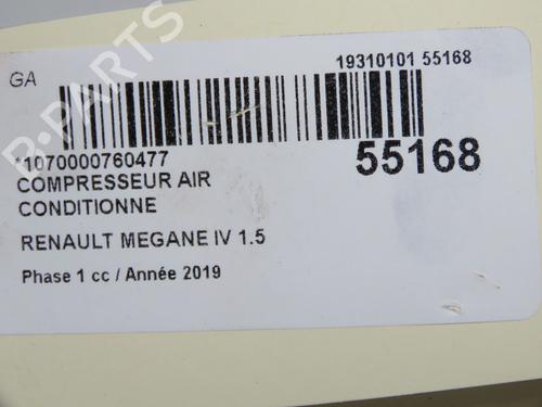 AC compressor RENAULT MEGANE IV Hatchback (B9A/M/N_) 1.5 Blue dCi 115 (B9A6) | BP36246562M34  - Image 8
