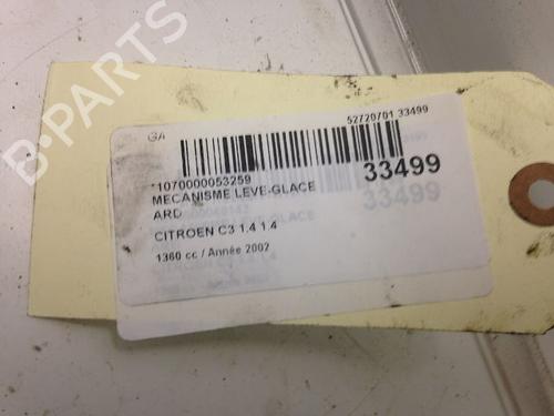 Used Rear right window mechanism CITROËN C3 I (FC_, FN_) 1.4 i (73 hp) 23176615