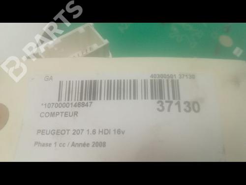 Instrument cluster PEUGEOT 207 (WA_, WC_) 1.6 HDi | BP9600344C47 