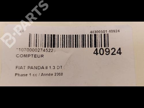 Instrument cluster FIAT PANDA (169_) 1.3 D Multijet (169.AXC1A) | BP9613378C47 