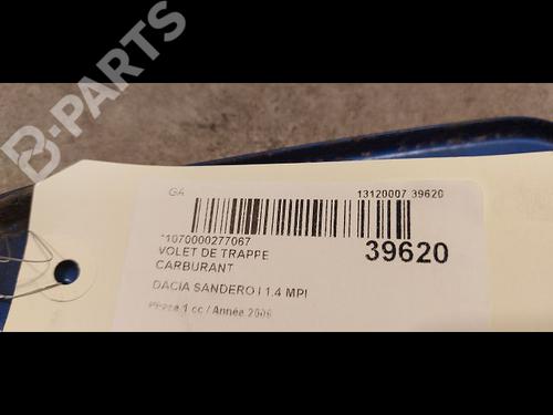Fuel flap DACIA SANDERO 1.4 MPI LPG | BP9613671C131