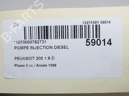 Indsprøtningspumpe Indsprøtningspumpe PEUGEOT 205 II (20A/C) 1.7 Diesel (60 hp) 37499424 37499424