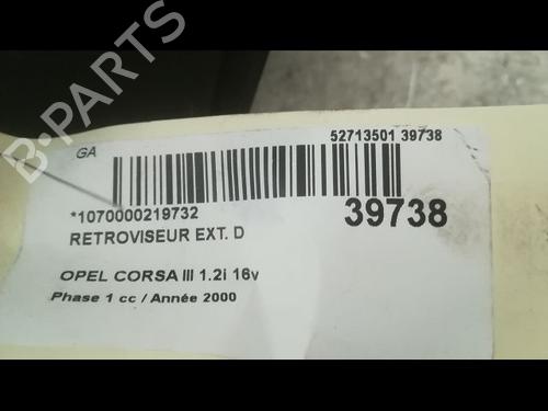 Used Right mirror Right mirror OPEL CORSA C (X01) 1.2 (F08, F68) (75 hp) 9606541 9606541