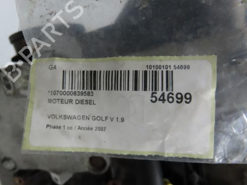 Used Engine VW GOLF V (1K1) 1.9 TDI (105 hp) 30291334