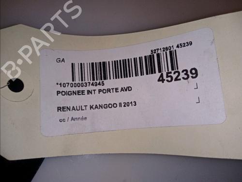 Used Front right interior door handle RENAULT KANGOO Express (FW0/1_) 1.5 dCi 110 (FW06, FW12) (110 hp) 11102384