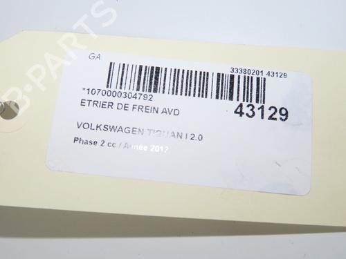 Used Right front brake caliper Right front brake caliper VW TIGUAN (5N_) 2.0 TDI (110 hp) 15671977 15671977