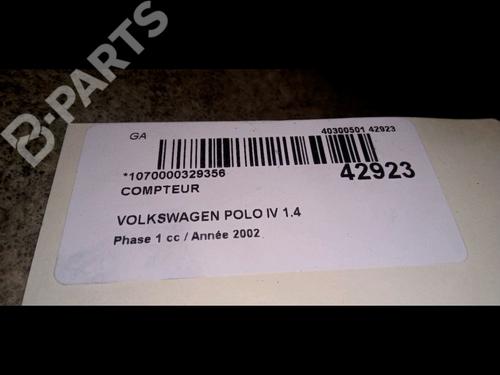 Instrument cluster VW POLO (9N_, 9A_) 1.4 TDI | BP9729662C47 