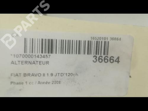 Alternator FIAT BRAVO II (198_) 1.9 D Multijet (198AXB1A) | BP9600158M7