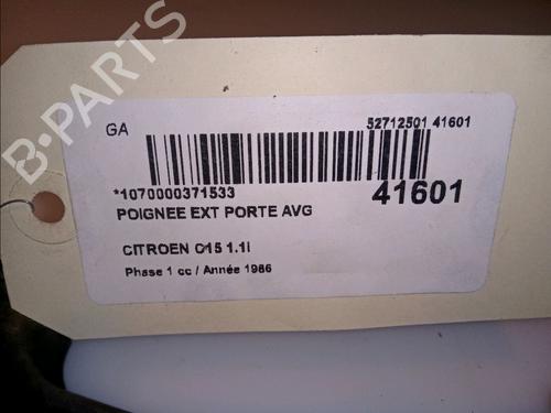 Used Front left exterior door handle CITROËN C15 Box Body/MPV (VD_) 1.1 (48 hp) 23175879