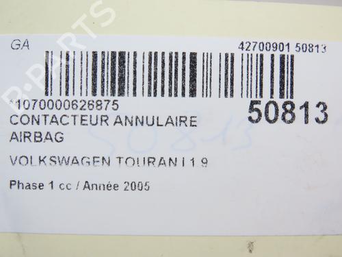 Airbag module VW TOURAN (1T1, 1T2) 1.9 TDI (105 hp) 25829726