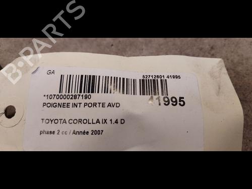 Used Front right interior door handle TOYOTA COROLLA (_E12_) 1.4 D (NDE120_, NDE120R) (90 hp) 9615047