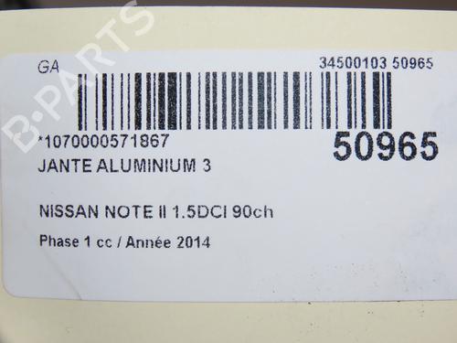 Felg NISSAN NOTE (E12) 1.5 dCi | BP23098669C45 - Image 7