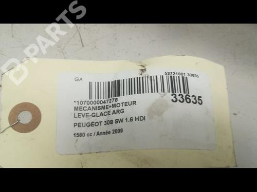 Rear left window mechanism PEUGEOT 308 SW I (4E_, 4H_) 1.6 HDi | BP9593788C24 
