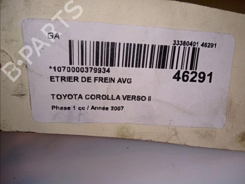 Used Left front brake caliper TOYOTA COROLLA Verso (ZER_, ZZE12_, R1_) 2.2 D-4D (AUR10_, AUR10R) (177 hp) 14878594