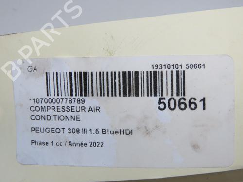 AC-Kompressor AC-Kompressor PEUGEOT 308 SW III (FC_, FJ_, FR_, F4_, FN_) BlueHDi 130 (FCYHZL, FCYHZT) (131 hp) 37499438 37499438