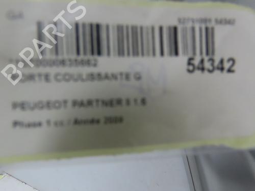 Used Left slide door PEUGEOT PARTNER Tepee 1.6 HDi 16V (90 hp) 28802134