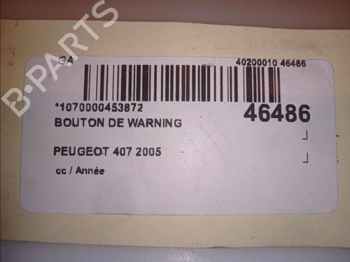 Warning switch PEUGEOT 407 (6D_) 2.0 (6DRFNB, 6DRFNE) | BP23174265I22 - Image 5