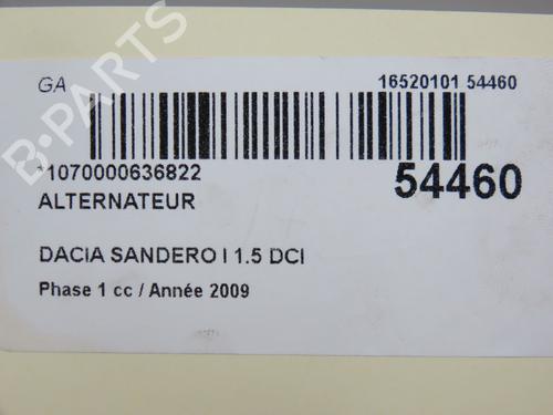 Alternator DACIA SANDERO 1.5 dCi | BP30630827M7