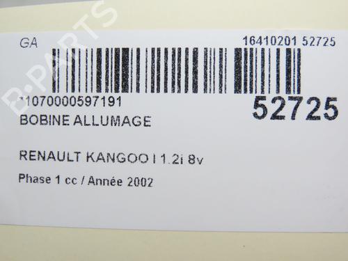 Zündspule für RENAULT KANGOO (KC0/1_) 1.2 (KC0A, KC0K, KC0F, KC01) (58 hp) 28828934