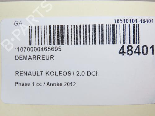 Startmotor RENAULT KOLEOS I (HY_) 2.0 dCi (HY0K) (150 hp) 28828970