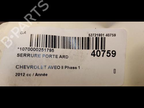 rear-right-lock-chevrolet-aveo-saloon-t300-2011-36495340 main image
