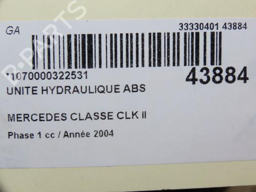 ABS pump MERCEDES-BENZ CLK (C209) CLK 270 CDI (209.316) | BP18415093M43 