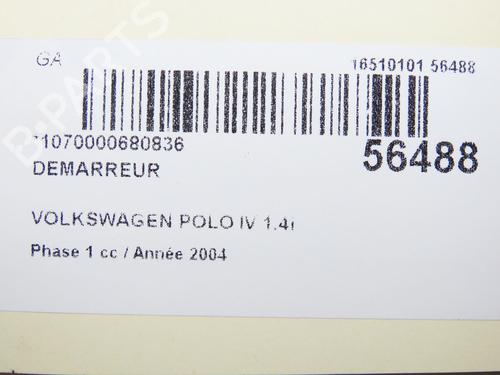 Starter VW POLO IV (9N_, 9A_) 1.4 16V | BP32716196M8  - Image 8