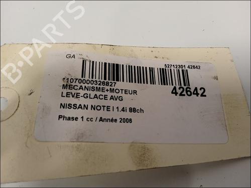 Used Front left window mechanism NISSAN NOTE (E11, NE11) 1.6 (110 hp) 10063519