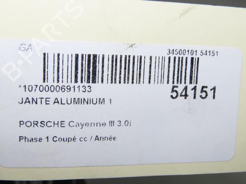 Rim PORSCHE CAYENNE (9YA) 3.0 E-Hybrid AWD (9YAAE1) | BP31575790C45 