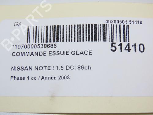 Used Steering column stalk NISSAN NOTE (E11, NE11) 1.5 dCi (86 hp) 28830407
