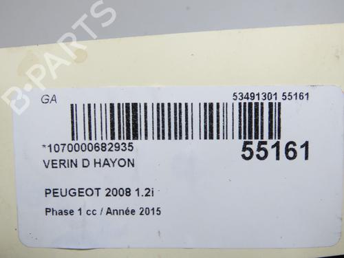 Used Tailgate lift support PEUGEOT 2008 I (CU_) 1.2 VTi (82 hp) 32100509