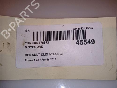 Left front steering knuckle RENAULT CLIO IV (BH_) 1.5 dCi 90 | BP14875796M25 