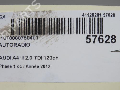 radio-audi-a4-b8-avant-8k5-2007-2008-2009-2010-2011-2012-2013-2014-2015-2016-2017-40273979 main image