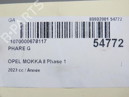 Left headlight OPEL MOKKA 1.5 (76) | BP31121178C28 - Image 5