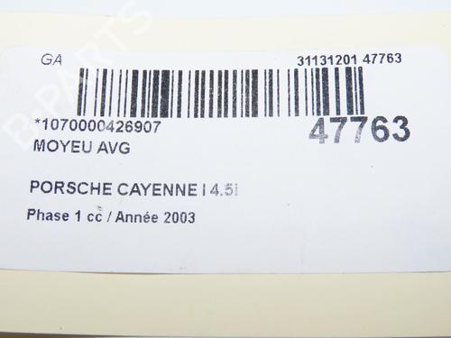 Used Right front steering knuckle Right front steering knuckle PORSCHE CAYENNE (9PA) Turbo 4.5 (450 hp) 33298060 33298060