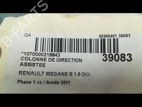 Used Steering column RENAULT MEGANE III Hatchback (BZ0/1_, B3_) 1.9 dCi (BZ0N, BZ0J) (131 hp) 9606429