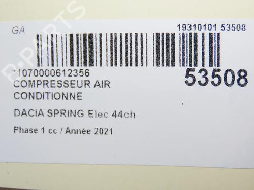 AC compressor DACIA SPRING EV (B6M1) | BP28801473M34 
