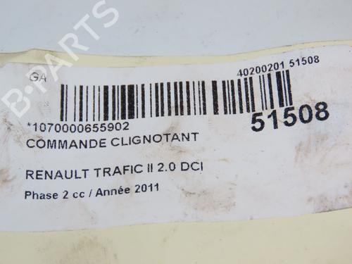 Steering column stalk RENAULT TRAFIC II Van (FL) 2.0 dCi 90 (FL0H, FL00, FL01, FL0M, FL0P, FL0S) | BP29128777I23