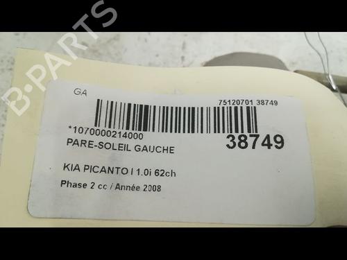 left-sun-visor-kia-picanto-i-sa-2004-2005-2006-2007-2008-2009-2010-2011-2012-23177522 main image