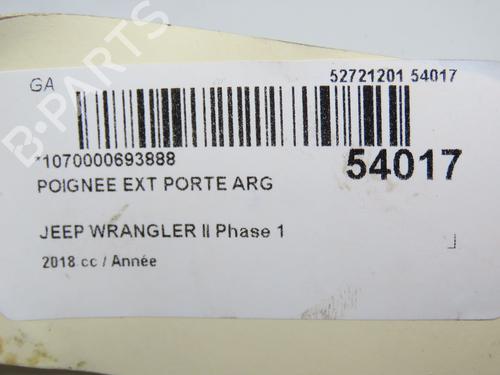 Maniglia esterna posteriore sinistra JEEP WRANGLER IV (JL) 2.2 Multijet II (JL72, JL74) (200 hp) 31120920