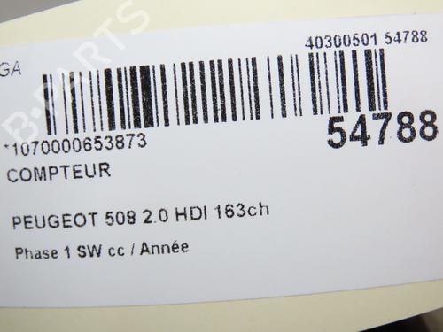 Used Instrument cluster PEUGEOT 508 SW I (8E_) 2.0 HDi (163 hp) 31120504