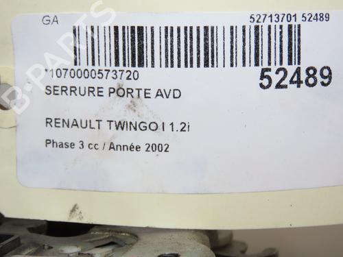 Vergrendeling rechts voor RENAULT TWINGO I (C06_) 1.2 (C066, C068) (58 hp) 28831590