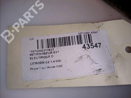 Right mirror CITROËN C2 (JM_) 1.4 HDi | BP11102552C27 