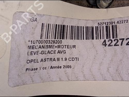 Used Front left window mechanism OPEL ASTRA H (A04) 1.9 CDTI 16V (L48) (120 hp) 9619036
