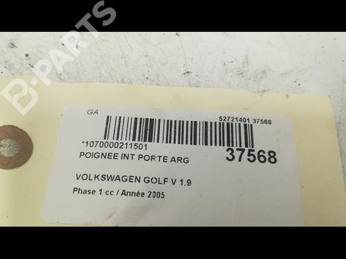 Rear left interior door handle VW GOLF V (1K1) 1.9 TDI | BP9604736I15 