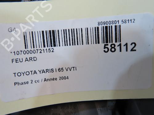 Used Right taillight Right taillight TOYOTA YARIS (_P1_) 1.0 (SCP10_, SCP10R) (65 hp) 36310656 36310656