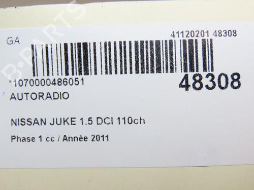 Radio NISSAN JUKE (F15) 1.5 dCi | BP28830548E6 